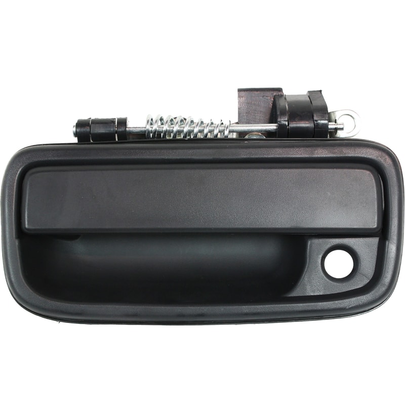 Front Exterior Door Handle for Toyota Tacoma 1995-2004, Left (Driver), Textured Black with Keyhole, Replacement
