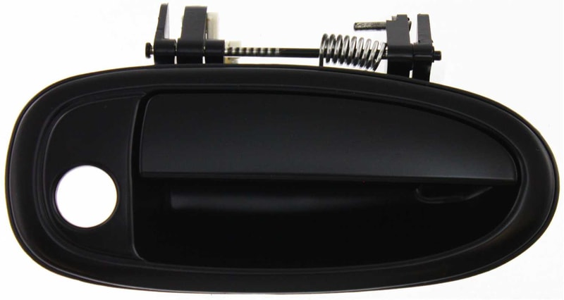 Front Exterior Door Handle for Toyota Avalon 1995-1999, Right (Passenger), Primed (Ready to Paint) Black, Plastic, with Keyhole, Replacement