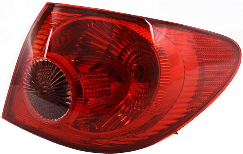 Tail Light Assembly for Toyota Corolla 2005-2008, Right (Passenger) Side, Outer, Replacement