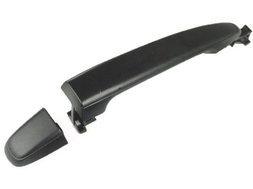 Outer Rear Door Handle for 2005-2010 Toyota Tacoma, Left (Driver) and Right (Passenger) Side, Exterior, 4 Door Crew Cab Pickup, PTM with Cap, OEM 69211AE020C1-PFM, Replacement