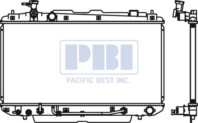 Radiator Assembly for 2001 - 2005 Toyota RAV4 with Automatic Transmission, Air Conditioning;  1640028191, Replacement