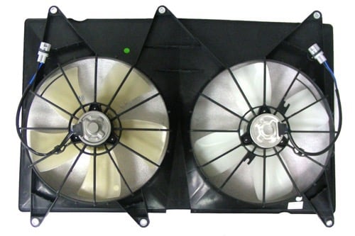 Radiator Cooling Fan Assembly for 2001-2007 Toyota Highlander Engine, Replacement 3.0L V6, 2.4L L4, 3.3L V6 w/o Towing Package, w/Dual Fan Assembly,  1671120120-PFM