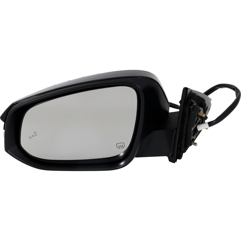 Power Mirror for Toyota Highlander 2018-2019, Left (Driver), Manual Folding, Heated, Paintable, with Blind Spot Detection, Memory, Puddle Light, Signal Light, Includes Hybrid Model, Replacement