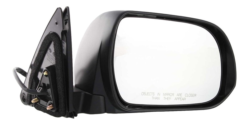 Power Mirror for Toyota Highlander 2008-2013, Right (Passenger), Manual Folding, Heated, Paintable with Puddle Light, Hybrid/Non-Hybrid (2008-2010 Japan Built), Replacement