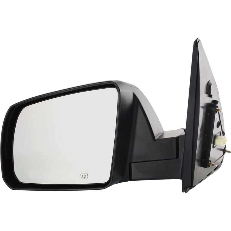 Power Heated Mirror for Toyota Tundra 2007-2013, Left (Driver), Non-Towing, Manual Folding, Textured, Without Memory, With Puddle and Signal Light, Cold Climate Specification, Base/SR5 Models, Replacement