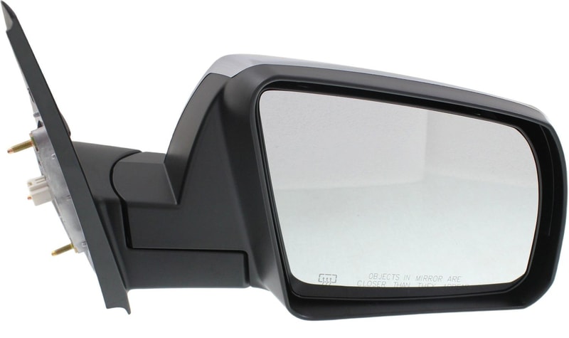 Mirror for 2014-2021 Toyota Tundra, Right (Passenger), Non-Towing, Power, Manual Folding, Heated, Chrome, without Signal Light, without Lane Change Assist, Replacement