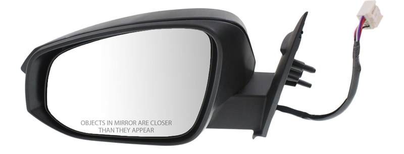 Power Mirror for Toyota RAV4 2013-2015, Left (Driver), Manual Folding, Heated, Paintable, with LED Signal Light, without Blind Spot Detection, Not for EV Model, for Japan/North America Built Vehicle, To November 2014, Replacement