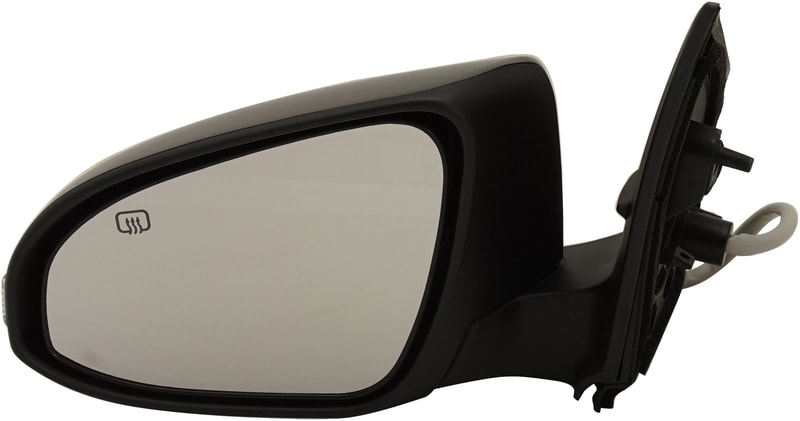 Power Mirror for Toyota Corolla 2014-2019, Left (Driver), Manual Folding, Heated, Paintable, with In-housing Signal Light, without Auto Dimming, BSD, and Memory, Replacement