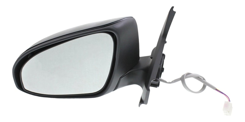 Power Mirror for Toyota Prius C 2012-2019, Left (Driver), Manual Folding, Non-Heated, Paintable, with Signal Light, Replacement