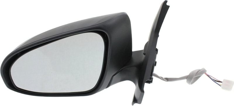 Power Mirror for Toyota Prius C 2012-2019, Left (Driver), Manual Folding, Heated, Paintable, with Signal Light, Replacement