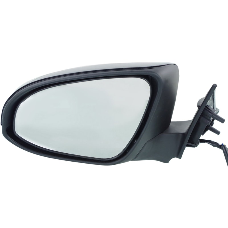 Power Mirror for Toyota Camry 2015-2015, Left (Driver), Manual Folding, Heated, Paintable, without Auto Dimming, Blind Spot Detection, Memory, and Signal Light, Replacement