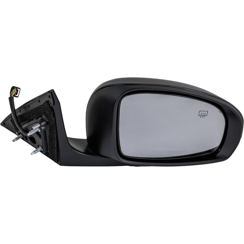 Power Mirror for Toyota Avalon 2011-2012, Right (Passenger), Manual Folding, Heated, Paintable, w/ In-housing Signal Light, w/o Auto Dimming, Blind Spot Detection (BSD), and Memory, Replacement