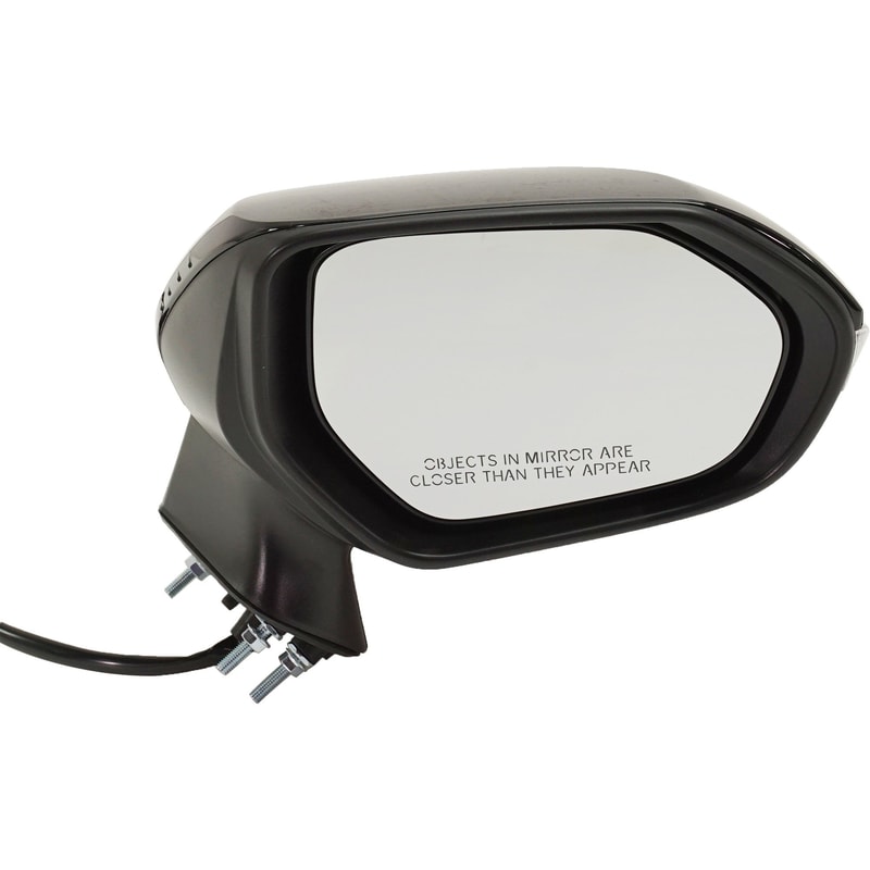 Power Mirror for Toyota Corolla 2019-2023, Right (Passenger), Manual Folding, Heated, Paintable, with Signal Light, without Blind Spot Detection, Replacement