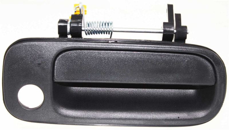 Front Exterior Door Handle for Toyota Camry 1992-1996, Right (Passenger), Textured Black with Keyhole, Replacement