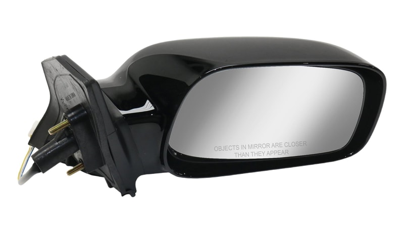 Right (Passenger) Power Mirror for Toyota Corolla 2003-2008, Non-Folding, Non-Heated, Paintable, without Auto Dimming, Blind Spot Detection, Memory, and Signal Light, Replacement