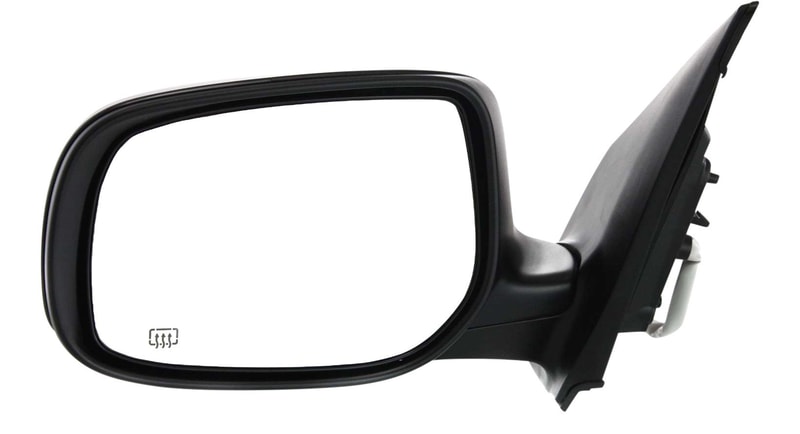 Power Mirror for Toyota Corolla 2009-2013, Left (Driver), Manual Folding, Heated, Paintable, without Auto Dimming, Blind Spot Detection, Memory, and Signal Light, North America Built Vehicle, Replacement