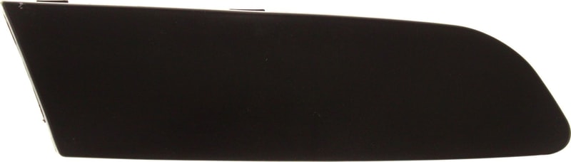 Front Bumper Molding for VW Jetta 2005-2010, Right (Passenger), Black Plastic, with Headlight Washer Hole, Replacement