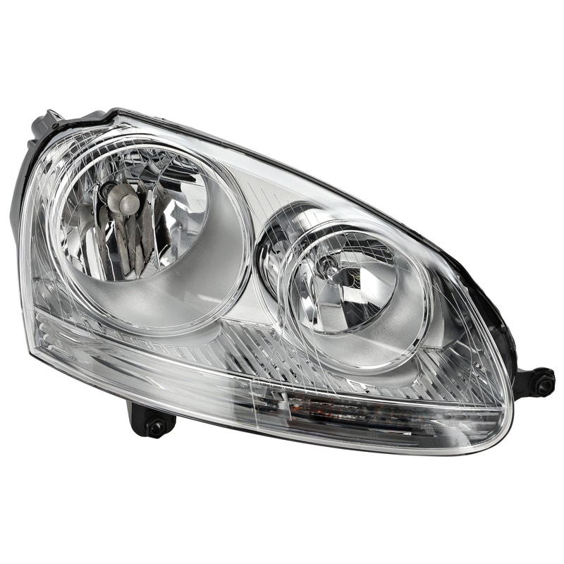 Headlight Assembly for Volkswagen Jetta 2005-2010, Right (Passenger), Halogen, (2005 Model, 2.5/ TDI), Replacement