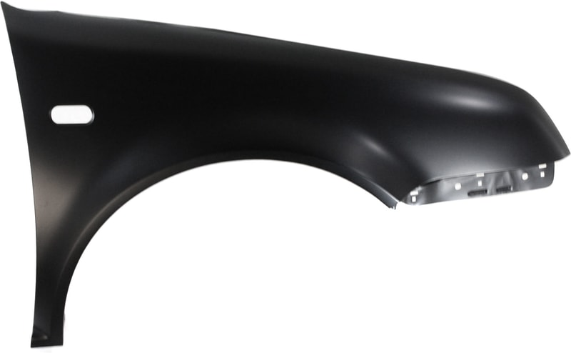 Front Fender for Volkswagen Jetta 1999-2005, Right (Passenger) Side, 4th Generation, with Side Light Holes, Primed (Ready to Paint), Replacement