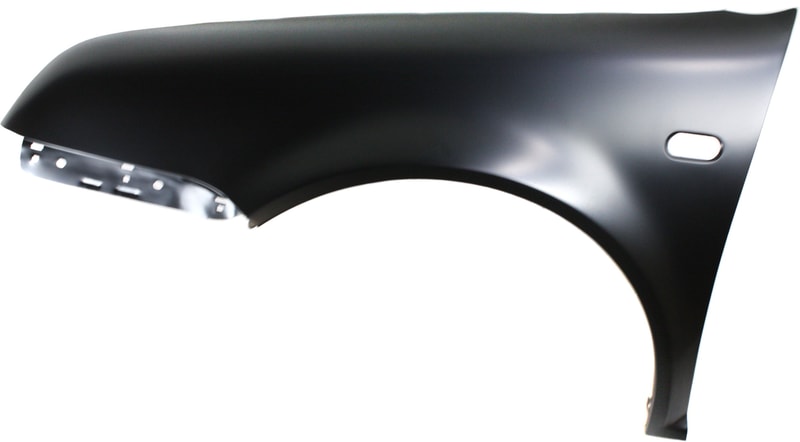 Front Fender for Volkswagen Jetta 1999-2005, 4th Gen, Left (Driver), Primed (Ready to Paint), with Side Light Holes, Replacement