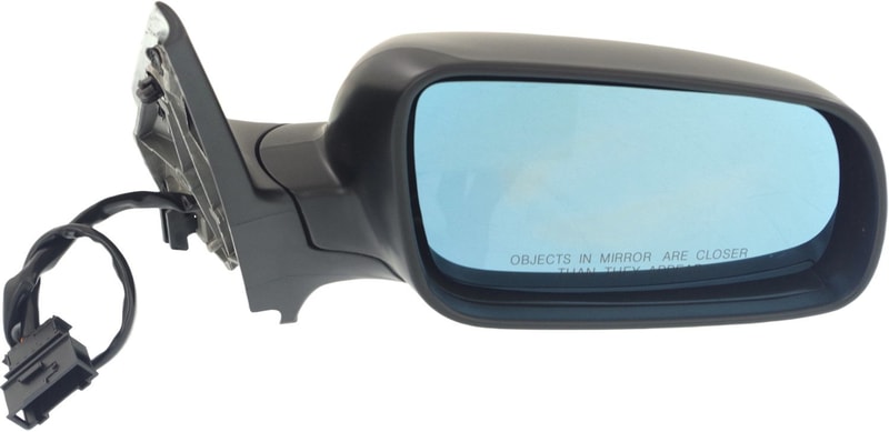 Power Mirror for Volkswagen Golf 1999-2006, Right (Passenger), Manual Folding, Heated, Paintable, Blue Glass, Without Memory, Replacement