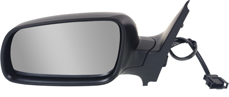 Power Mirror for Volkswagen Golf 1999-2006, Left (Driver), Manual Folding, Heated, Paintable, Without Memory, Clear Glass, Replacement