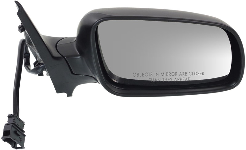 Mirror for Volkswagen Golf 1999-2006, Right (Passenger) Side, Power Adjust, Manual Folding, Heated, Paintable, Clear Glass, without Memory, Replacement