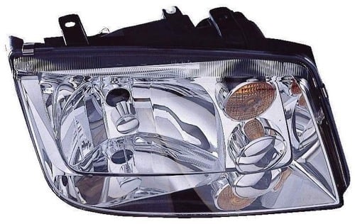 Right (Passenger) Headlight Assembly for 2002 - 2005 Volkswagen Jetta, Front Replacement Housing/Lens/Cover, Fits 2.0L L4, 2.8L V6, 1.9L L4, without Fog Lights; Type 4; From VIN# 2108642; Composite;  1J5941018BJ