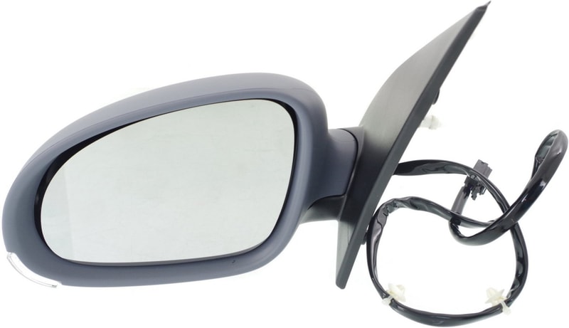 Power Mirror for Volkswagen Rabbit 2006-2009, Left (Driver), Manual Folding, Heated, Paintable with Signal Light, Replacement