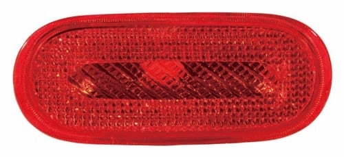 Right (Passenger) Rear Side Marker Light Lens for 2002 - 2004 Volkswagen Beetle, Turbo S Model, Red; OEM Replacement: 1C0945074D