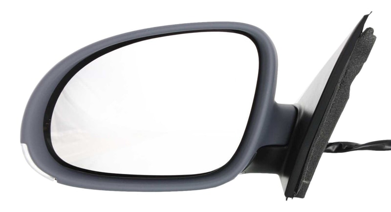 Power Mirror for Volkswagen Jetta Sedan 2005-2010, Left (Driver), Manual Folding, Heated, Paintable, with Puddle and Signal Light, Replacement