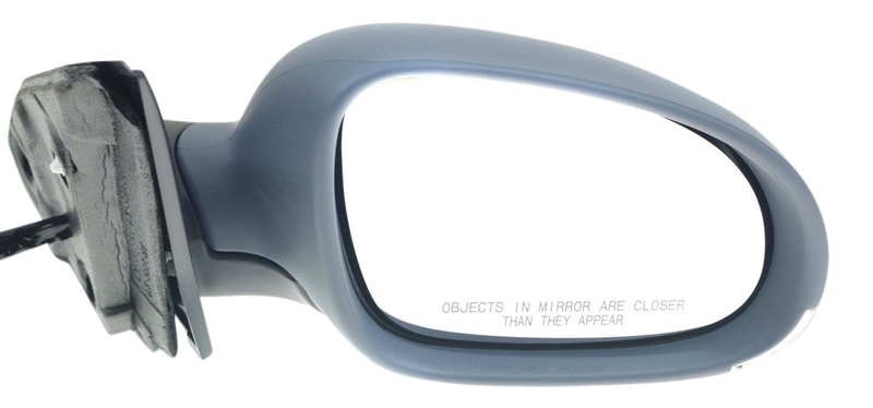 Power Mirror for Volkswagen Jetta Sedan 2005-2010, Right (Passenger), Manual Folding, Heated, Paintable, with Puddle and Signal Lights, Replacement