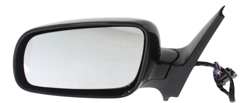 Power Mirror for Volkswagen Golf 1999-2006 and Jetta 1999-2005, Left (Driver), Manual Folding, Heated, Paintable, with Memory, 4th Gen, New Body Style, Replacement