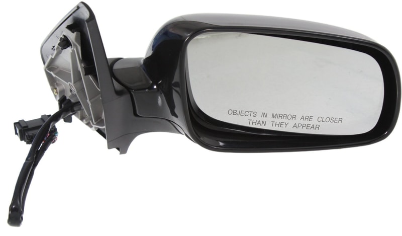 Right (Passenger) Power Mirror for Volkswagen Golf 1999-2006/Jetta 1999-2005, Manual Folding, Heated, Paintable with Memory, 4th Generation, New Body Style, Replacement