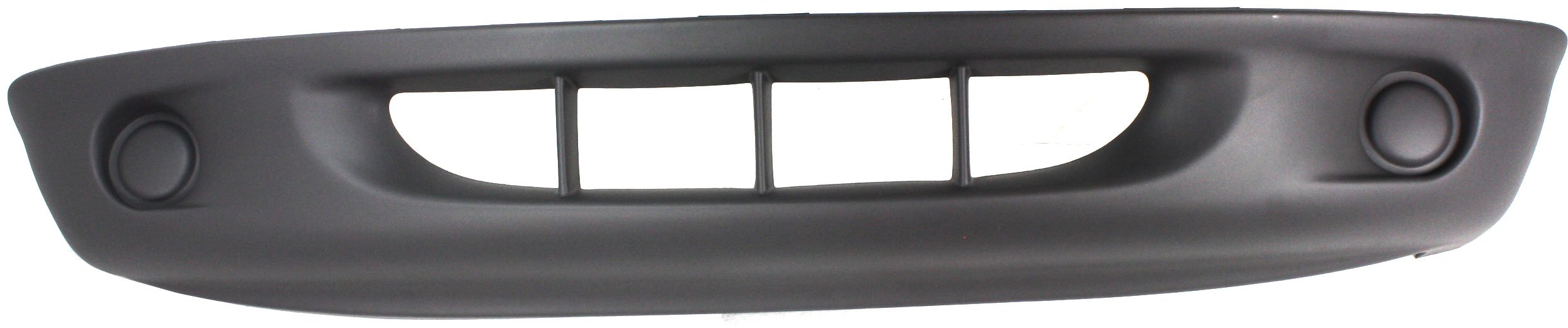 Front Bumper Cover for Dodge Dakota 1997-2000, Lower Fascia, 2-Piece Type Bumper, Textured, without Fog Light Holes, Replacement