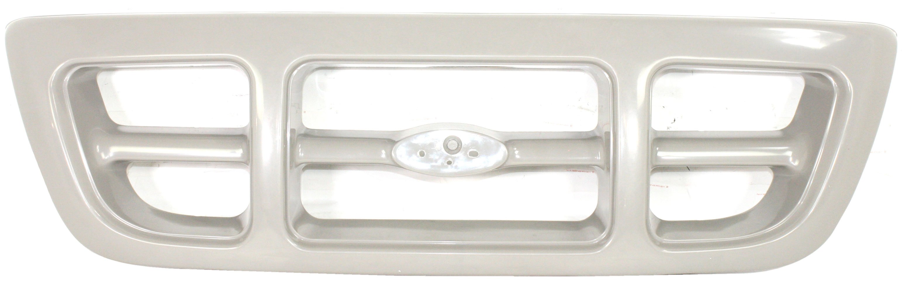 Textured Gray Shell and Insert Grille for 1998-2000 Ford Ranger, 4WD (Four-Wheel Drive), XL/XLT Models, Replacement