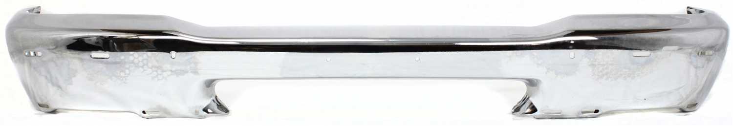 Front Bumper for Ford Ranger 1998-2000 Styleside, Chrome, with Pad Holes, Replacement
