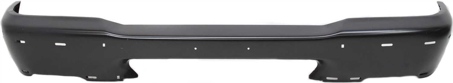 Front Bumper for 1998-2000 Ford Ranger Styleside, Paint to Match, with Pad Holes, Replacement
