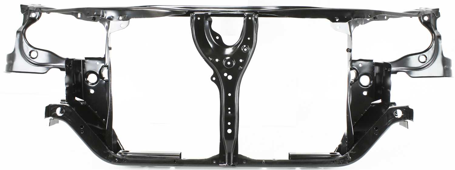 Radiator Support Assembly for Honda Accord 1998-2002, Black Steel, with Air Conditioning, Replacement