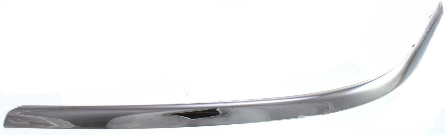 Front Bumper Molding for Lincoln Town Car 1998-2002, Left (Driver), Chrome, Plastic, Replacement