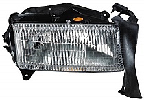 Right (Passenger) Headlight Lens/Housing for 1997 - 2004 Dodge Dakota Front Headlight Assembly Replacement Housing / Lens / Cover,  55055170AE, Replacement