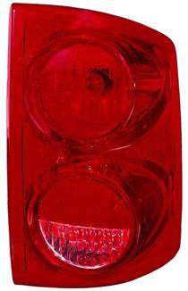 Right (Passenger) Tail Light Lens/Housing for 2005-2011 Dodge Dakota, Rear Tail Light Assembly Replacement/Cover - Includes Lens,  55077604AD, Replacement