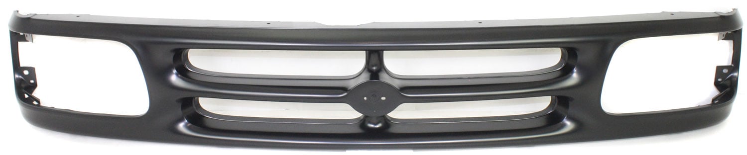 Grille for Mazda Pickup 1994-1997, Painted Black Shell and Insert, for Base/SE Models, Replacement