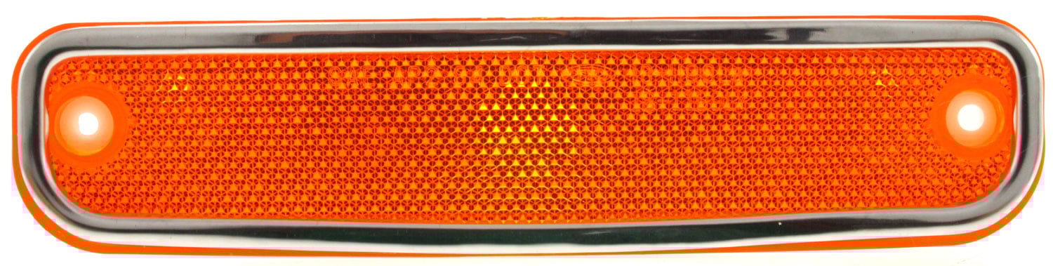 Front Side Marker Light for Chevrolet C/K Series Pickup 1973-1980, Right (Passenger)=Left (Driver), Without Chrome Trim, Replacement