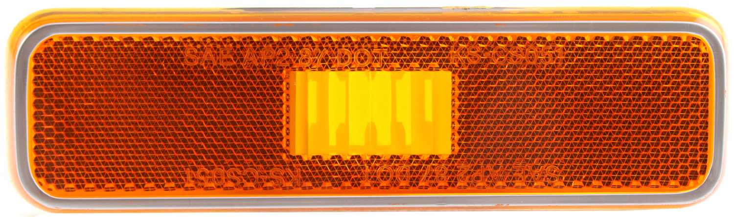 Front Side Marker Light for 1981-1993 Dodge Full Size Pickup, Lens and Housing, Right (Passenger) = Left (Driver), Replacement