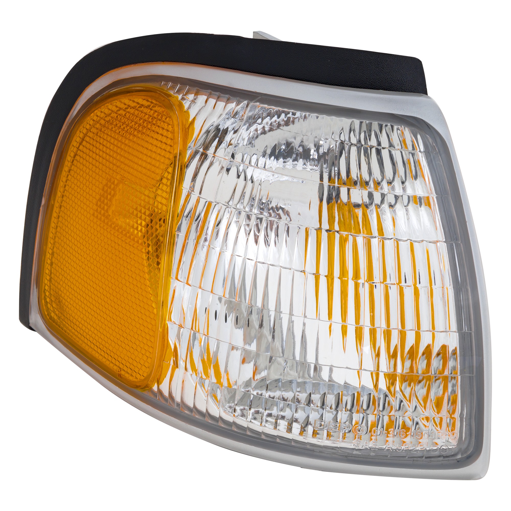 Corner Light for 1998-2000 Mazda Pickup, Right (Passenger) Side, Lens and Housing, Replacement