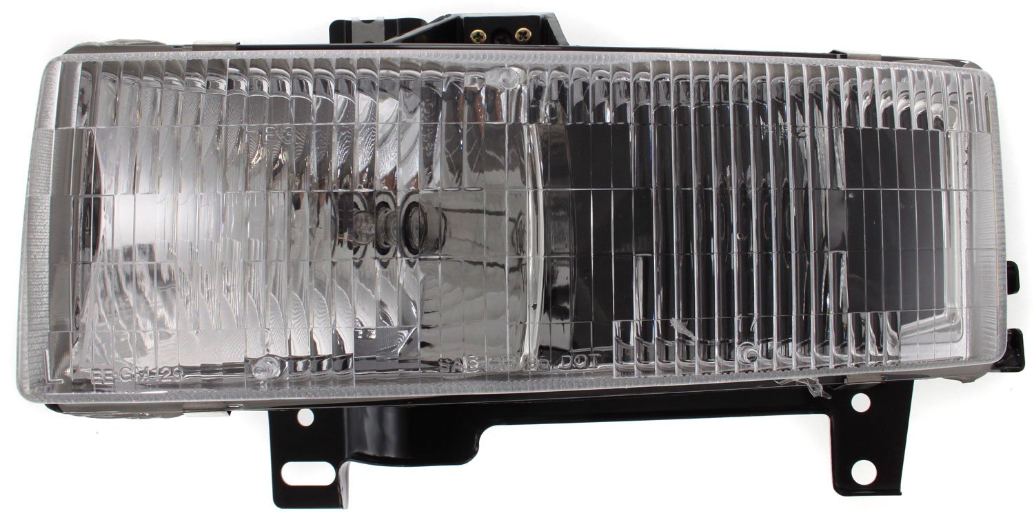 Headlight Assembly for GMC Express/Savana Van 1996-2002, Composite, Halogen, Left (Driver), Replacement
