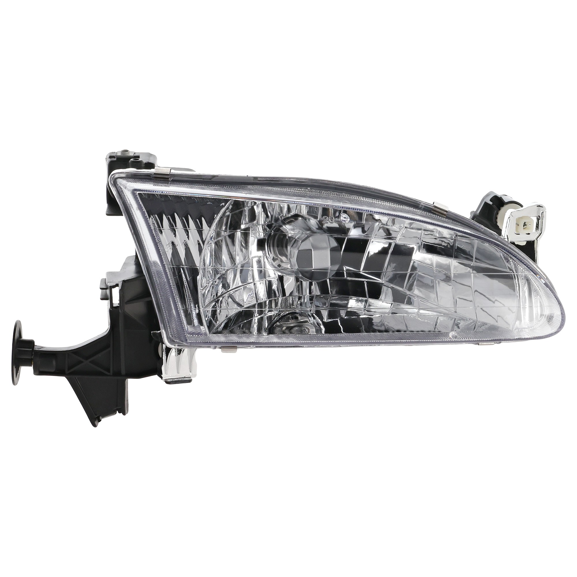 Headlight Assembly for Toyota Corolla 1998-2000, Right (Passenger) Side, Halogen Light, Replacement