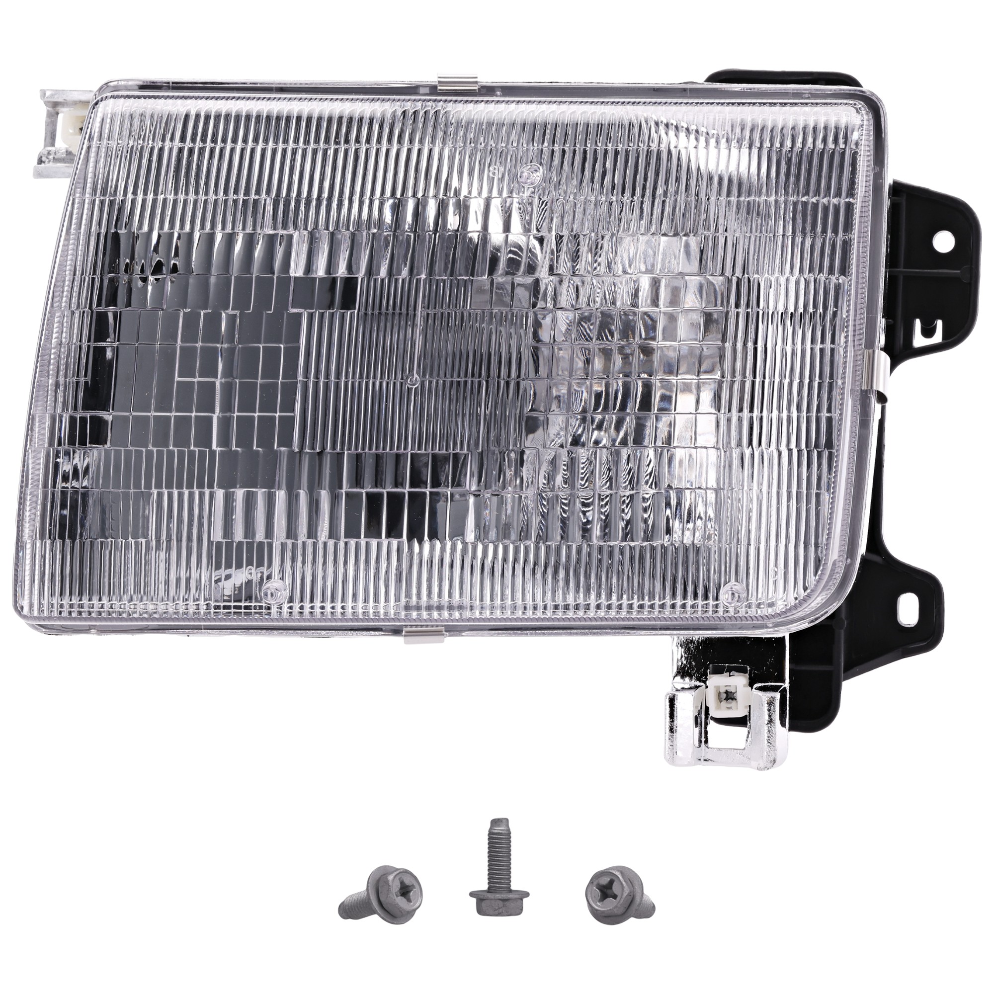 Headlight Assembly for Nissan Frontier 1998-2000, Left (Driver), Halogen, To 9-99, Replacement
