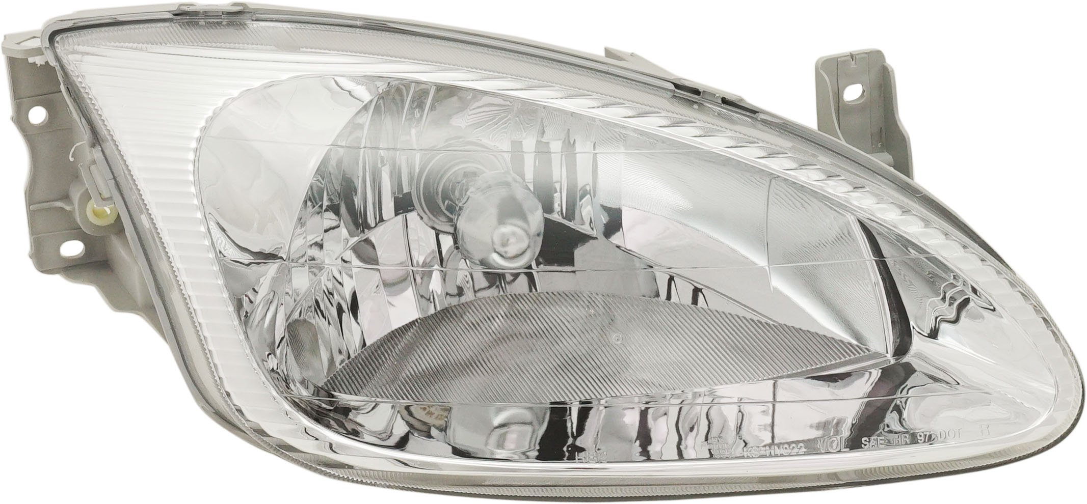 Headlight Assembly for Hyundai Elantra 1999-2000, Right (Passenger) Side, Halogen, Replacement